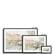 Tugboat at the Pont Neuf, Paris Framed & Mounted Print