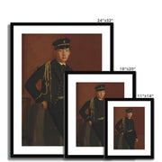 Achille De Gas in the Uniform of a Cadet Framed & Mounted Print