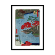 Autumn at Akiba shrine in Ukiji (1857) vintage Japanese prints Framed & Mounted Print