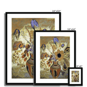 Etruscan Vase with Flowers Framed & Mounted Print