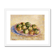 Still Life, Basket of Apples Framed & Mounted Print