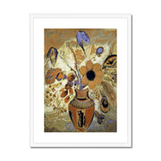 Etruscan Vase with Flowers Framed & Mounted Print
