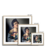 Boy with a Basket of Fruit  Framed & Mounted Print