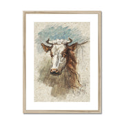Head of a Cow, Étretat Framed & Mounted Print