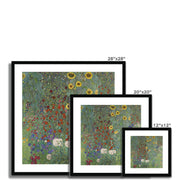 Farm Garden with Sunflowers Framed & Mounted Print