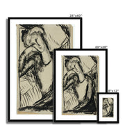 Portrait of a Young Woman Framed & Mounted Print