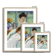 Young Mother Sewing Framed & Mounted Print