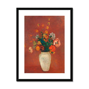 Bouquet in a Chinese Vase Framed & Mounted Print