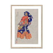 Actor in the Role of the Dragon God Kasuga Framed & Mounted Print