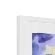 Yellow-Red-Blue abstract Framed & Mounted Print