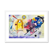 Yellow-Red-Blue abstract Framed & Mounted Print