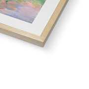 Poplars, Pink Effect Framed & Mounted Print