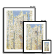 Rouen Cathedral, West Façade, Sunlight Framed & Mounted Print