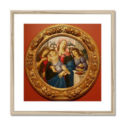 Madonna and Child with Saint John the Baptist and Angel Framed & Mounted Print