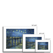 Starry Night Over the Rhone Framed & Mounted Print