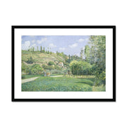 A Cowherd at Valhermeil, Auvers-sur-Oise Framed & Mounted Print