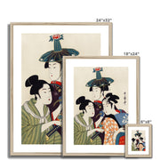 Three Young Men or Women Framed & Mounted Print