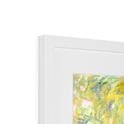 The Path through the Irises Framed & Mounted Print