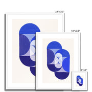 Key Blue (from series, the Mathematical Basis of the Arts) Framed & Mounted Print