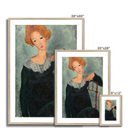 Woman with Red Hair Framed & Mounted Print