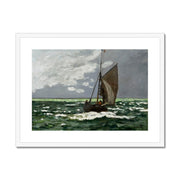 Claude Monet's Seascape, Storm Framed & Mounted Print