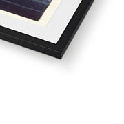 Boats and Setting Sun Framed & Mounted Print