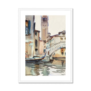 A Bridge and Campanile, Venice Framed & Mounted Print