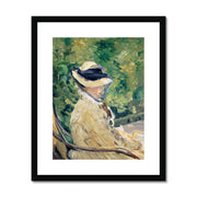 Madame Manet (Suzanne Leenhoff) at Bellevue Framed & Mounted Print