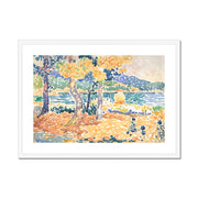 Pines on the Coastline Framed & Mounted Print