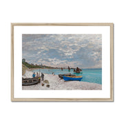 The Beach at Sainte-Adresse Framed & Mounted Print