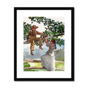 On the Fence Framed & Mounted Print