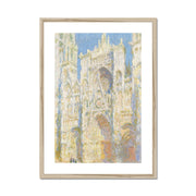 Rouen Cathedral, West Façade, Sunlight Framed & Mounted Print