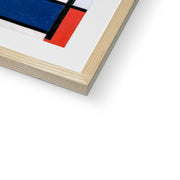 Composition with Red, Yellow, Blue, and Black Framed & Mounted Print