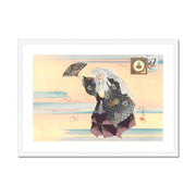 Scene from the Nog theater play Yamauba Framed & Mounted Print
