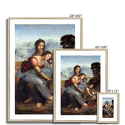 The Virgin and Child with Saint Anne Framed & Mounted Print