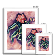 Pink Begonias Framed & Mounted Print