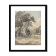 Trees in a Meadow Framed & Mounted Print