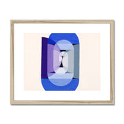 Blue Gray Violet Wheel (from series, the Mathematical Basis of the Arts) Framed & Mounted Print