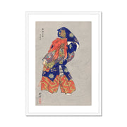 Actor in the Role of the Dragon God Kasuga Framed & Mounted Print