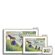 Horse and Boats Framed & Mounted Print