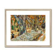 The Large Plane Trees (Road Menders at Saint-Rémy) Framed & Mounted Print