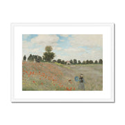 The Poppy Field near Argenteuil Framed & Mounted Print