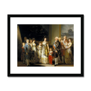 Los infantes Carlos María Isidro, Francisco de Paula, Carlota Joaquina, María Josefa, María Luisa, Gabriel Antonio, Carlos Luis. También se observa a Luis de Etruria, esposo de María Luisa Framed & Mounted Print