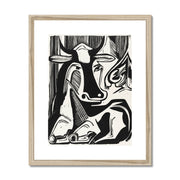 The Large Cow Lying Down Framed & Mounted Print