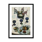 Still Life with Three Puppies Framed & Mounted Print