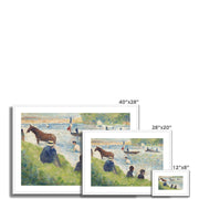 Horse and Boats Framed & Mounted Print