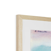 Mountain with Red House Framed & Mounted Print