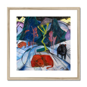 Bison in winter (red bison) Framed & Mounted Print