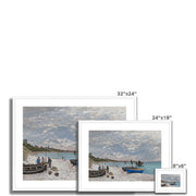 The Beach at Sainte-Adresse Framed & Mounted Print