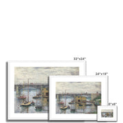 Bridge at Argenteuil on a Gray Day Framed & Mounted Print